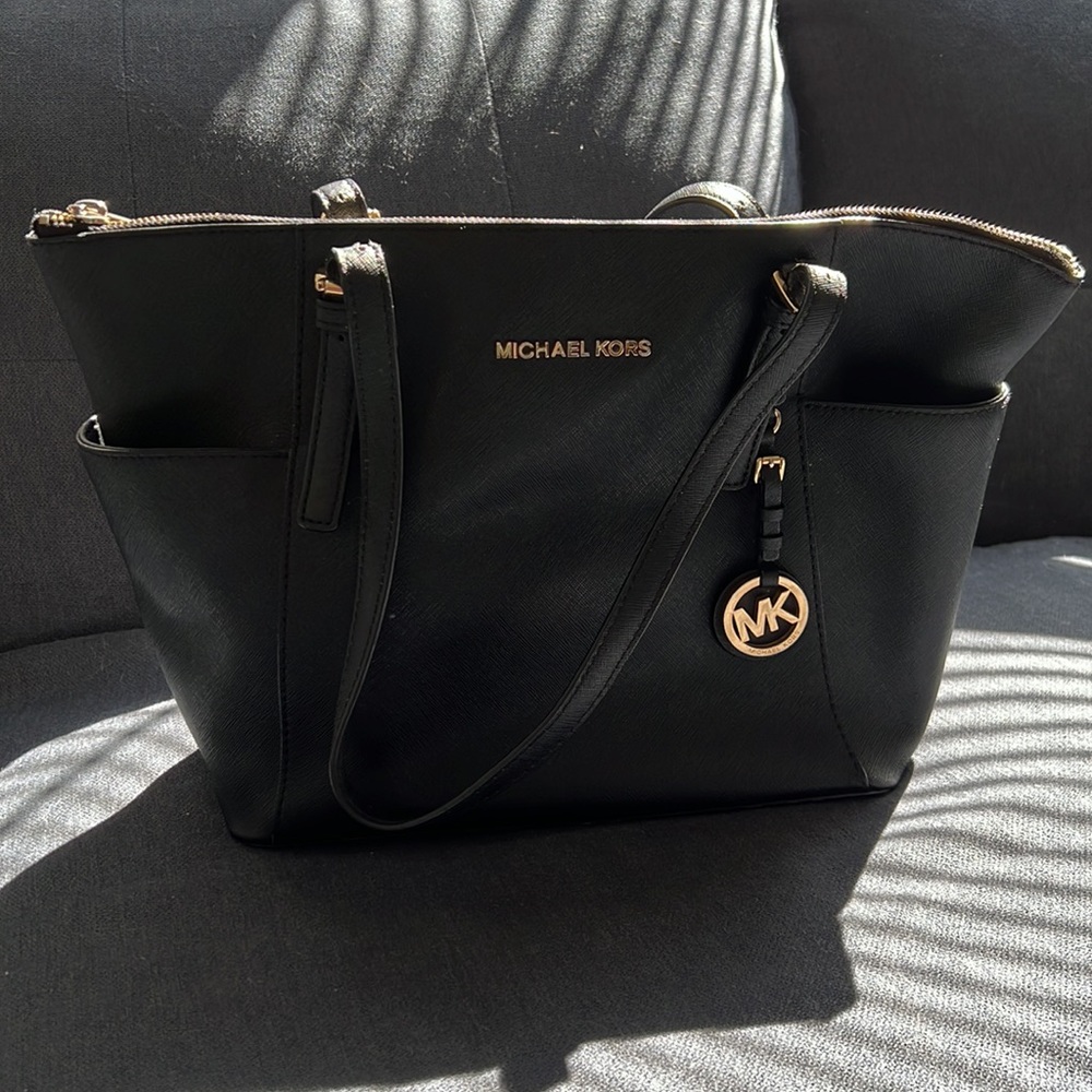 Michael Kors Black Jet Set Large Tote